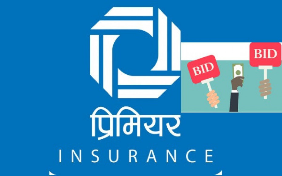 प्रिमियर इन्स्योरेन्सको ५ लाख कित्ता बढी सेयर लिलामीमा